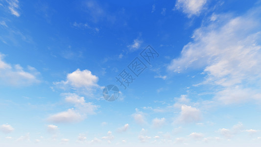 云蓝色天空抽象背景 3D 插图气候水分积雨阳光晴天3d环境天气阴霾季节背景图片