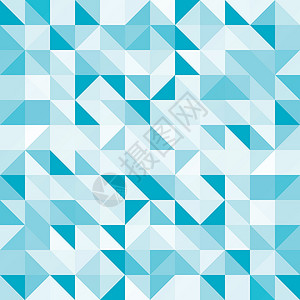浅蓝色图案中的抽象蓝色三角形和正方形长方形卡片艺术网络风格橙子广告几何学白色装饰背景图片