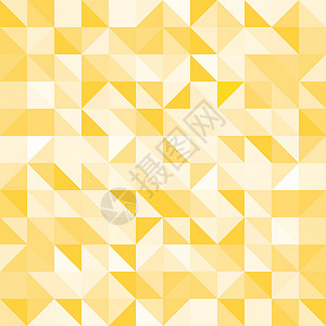 pa66黄色或白色颜色 pa 中的抽象黄色三角形和正方形马赛克横幅卡片装饰风格广告网络橙子打印长方形插画