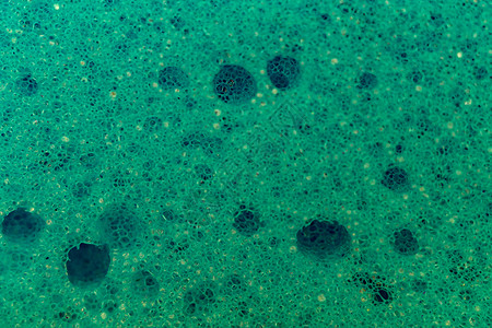 泡沫粒子海绵的纹理宏观气泡小精灵擦洗淋浴垫圈清洁工粒子泡沫低音背景