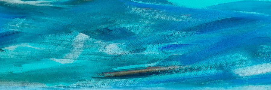画布上的抽象油蓝色油漆纹理 蓝漆背景亚克力材料画笔木头帆布彩绘地板飞溅刷子墙纸背景图片