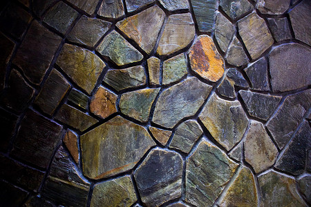 Mosaic 人工造的石墙背景图片