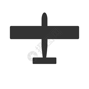 背景上孤立的黑白平面图标 在深色的飞机 简单的插图符号白色乘客客机飞行员蓝色旅行天空商业航空天堂背景图片