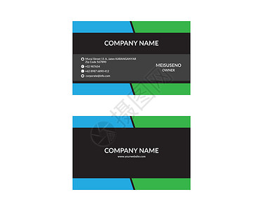 企业商务车互联网插图字体蓝色商业字母推广网络卡片品牌背景图片