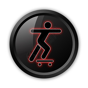 图标 按键 平方图滑板插图形式活动艺术溜冰者象形纽扣寄宿生娱乐公园背景图片
