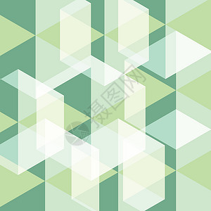 抽象背景 矢量图六边形墙纸立方体正方形绿色创造力横幅医疗白色科学背景图片