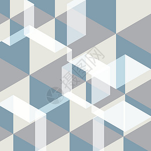 抽象背景 矢量图灰色横幅六边形蓝色插图白色立方体医疗科学正方形背景图片