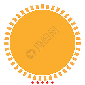 太阳图标插图颜色填充样式背景图片