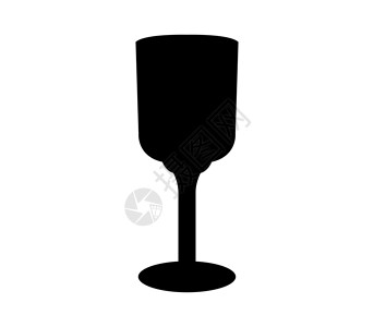 玻璃图标新年酒杯酒吧派对黑色饮料高脚杯藤蔓庆典水晶背景图片