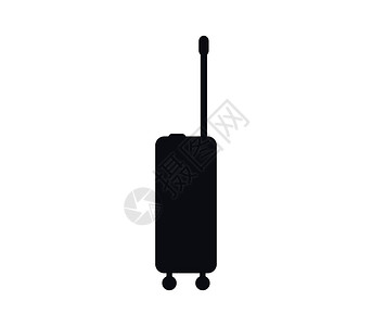 旅行箱 ico标识行李网络航程旅行白色背景图片