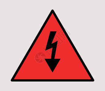 高电压电信号图标电气死亡木板技术警告力量危险震惊电压禁令插画