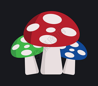 有机蘑菇蘑菇图标影子空间网络插图生态食物黄色项目季节标识插画