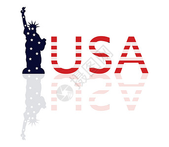 移民美国自由宣言组织城市文化星星卡片彩虹雕像艺术插图纪念碑国家插画