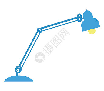 台灯 ico家具活力插图灯泡聚光灯技术桌面商业工作桌子背景图片