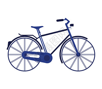 自行车图标插图活动健康生态齿轮运动踏板运输车轮闲暇背景图片