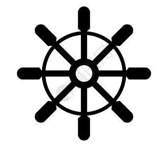 方向舵图标圆圈巡航古董海洋旅行驾驶插图控制车轮背景图片