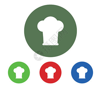 厨师帽 ico烹饪炊具美食衣服戏服插图食物帽子面包工作背景图片