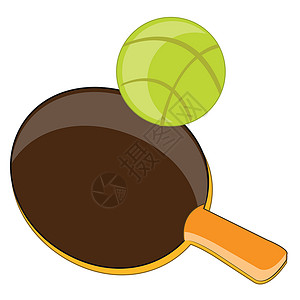 网球和打网球白色乐器商品插图桌子闲暇球拍绝缘爱好运动背景图片