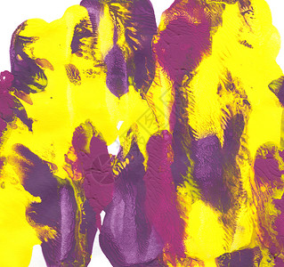 黄色 紫色和正红黄涂料摘要艺术品艺术插图背景图片