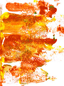 红色 橙色和黄色涂料摘要补丁插图艺术品艺术橙子背景图片