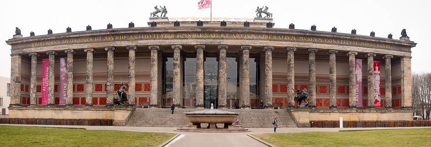 柏林画廊地标花园社论博物馆雕像国家建筑学背景图片