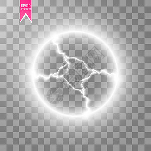 电球闪电的透明光效 魔术等离子球宇宙耀斑光子魔法力量活力玻璃风暴圆圈地球背景图片