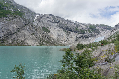 前往挪威湾旅行远足山脉旅游天空峡湾背景图片