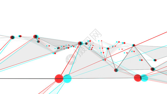节点图网络技术或业务的概念化学原子节点创新横幅生物线条浮雕互联网粒子背景