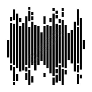 酒吧舞蹈素材孤立在白色 bac 上的黑色条纹声音乐波均衡器插画