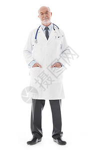 妇科医生微笑职业专家药品男性医疗外套白色男人工作室背景图片