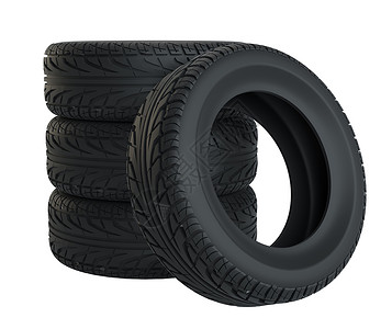 白色隔离的汽车轮胎运输车轮空闲黑色驾驶质量凹槽速度橡皮牵引力背景图片