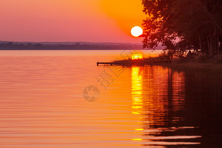 彼得湖风景农村阳光地标天空部门日落环境阳光照射棕榈高清图片