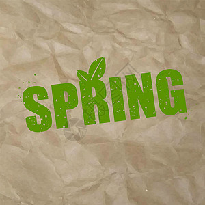春季邮票签名纸板背景背景图片