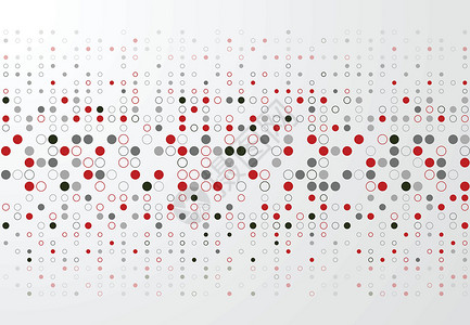 红色和灰色圆边框的抽象技术背景p背景图片