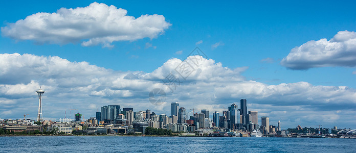 西雅图市风景来自马格诺利亚高清图片