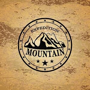 登山队徽背景图片