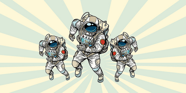 流动站宇航员英雄队设计图片