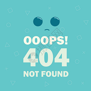 404页面404 错误页面未找到图释它制作图案矢量维修笑脸网页贴纸眼睛卡通片艺术红色灰色互联网设计图片