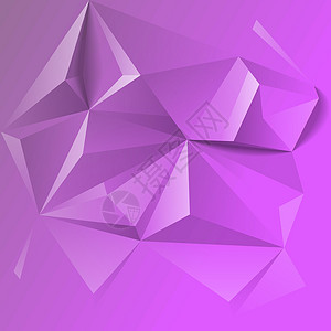 抽象多彩几何低聚背景紫色多边形技术插图背景图片
