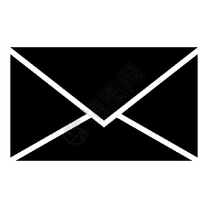 字母图标黑色插图平面样式简单图像邮资邮寄电子邮件通讯办公室送货邮政床单信封背景图片