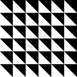 黑色和白色的无缝矢量三角形图案背景图片