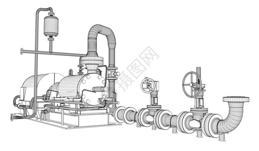 工业泵活力设施高清图片