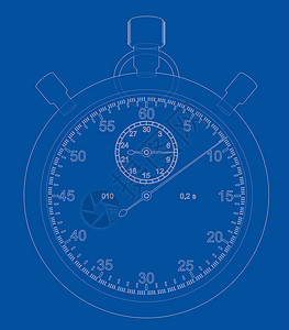 秒表或计时器 sketc时间运动警报蓝图跑表手表艺术技术绘画闹钟背景图片