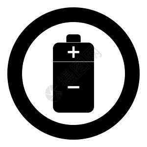 电池图标黑颜色在 circl圆形圆圈技术电量充电器玻璃活力圆柱燃料收费背景图片