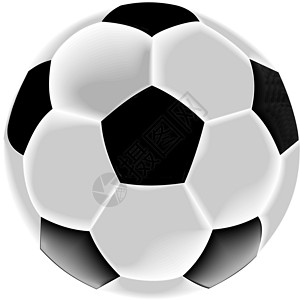 黑人和白人足球或足球球白色锦标赛世界冠军竞赛圆形黑色插图团队运动背景图片