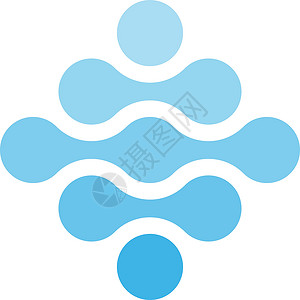 菱形标志菱形和蓝色阴影形状的连接点 水主题概念 抽象设计元素 它制作图案矢量网络标志科学创造力圆圈原子标识公司商业技术设计图片