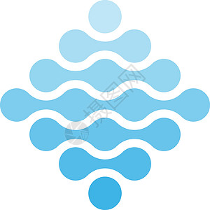 菱形标志菱形和蓝色阴影形状的连接点 水主题概念 抽象设计元素 它制作图案矢量标识化学商业标志分裂原子创造力圆圈技术生物学设计图片