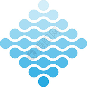 菱形标志菱形和蓝色阴影形状的连接点 水主题概念 抽象设计元素 它制作图案矢量圆形圆圈公司生物学插图标志分裂原子标识创造力设计图片