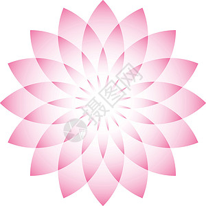粉色标识粉色莲花     瑜伽 健康 美貌和温泉的象征绘画车轮冥想坡度装饰品艺术插图万花筒花瓣光谱插画