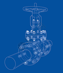 管道图工业阀门  3d 它制作图案工程制造业工厂金属气体植物草图管子绘画技术背景